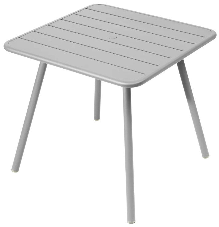 Load image into Gallery viewer, Fermob Luxembourg 4-leg garden table, 80x80 cm, made of aluminum with a steel finish, suitable for outdoor use