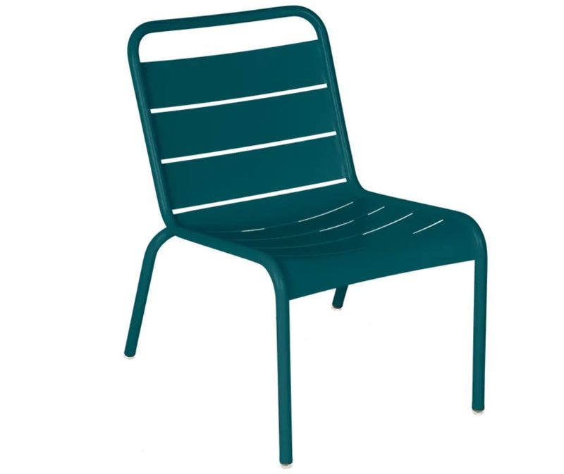 Load image into Gallery viewer, Fermob Luxembourg Lounge Chair with armrests, stylish outdoor seating for cafes, hotels, and restaurants, featuring a modern design.
