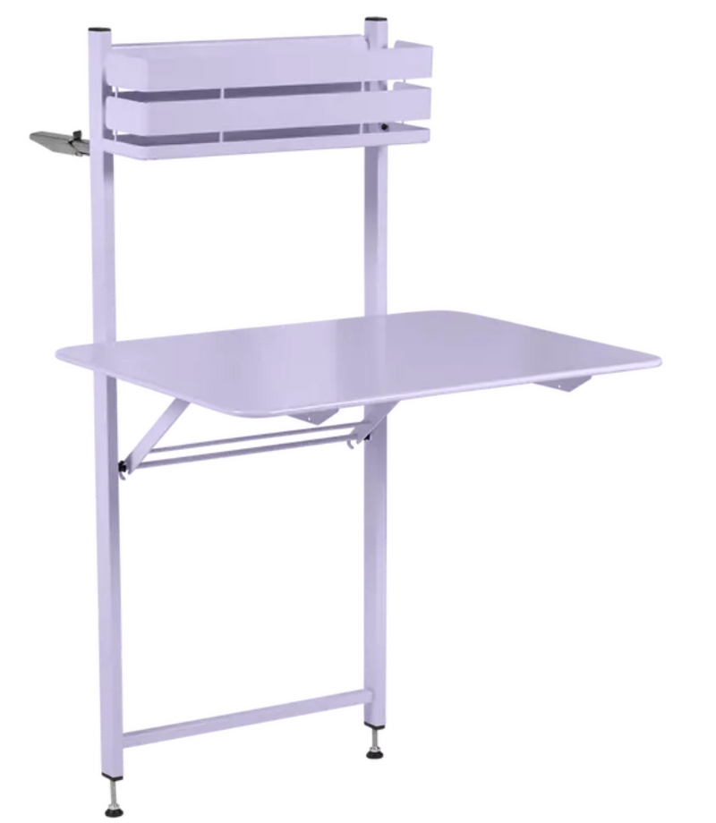 Load image into Gallery viewer, Fermob foldable bistro balcony table with a metal finish, ideal for small outdoor spaces and apartment balconies.