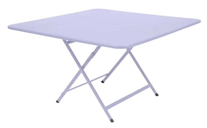 Load image into Gallery viewer, Fermob Caractère outdoor foldable table, 128x128 cm, eight-seater, with a marshmallow-colored tabletop and sturdy metal legs