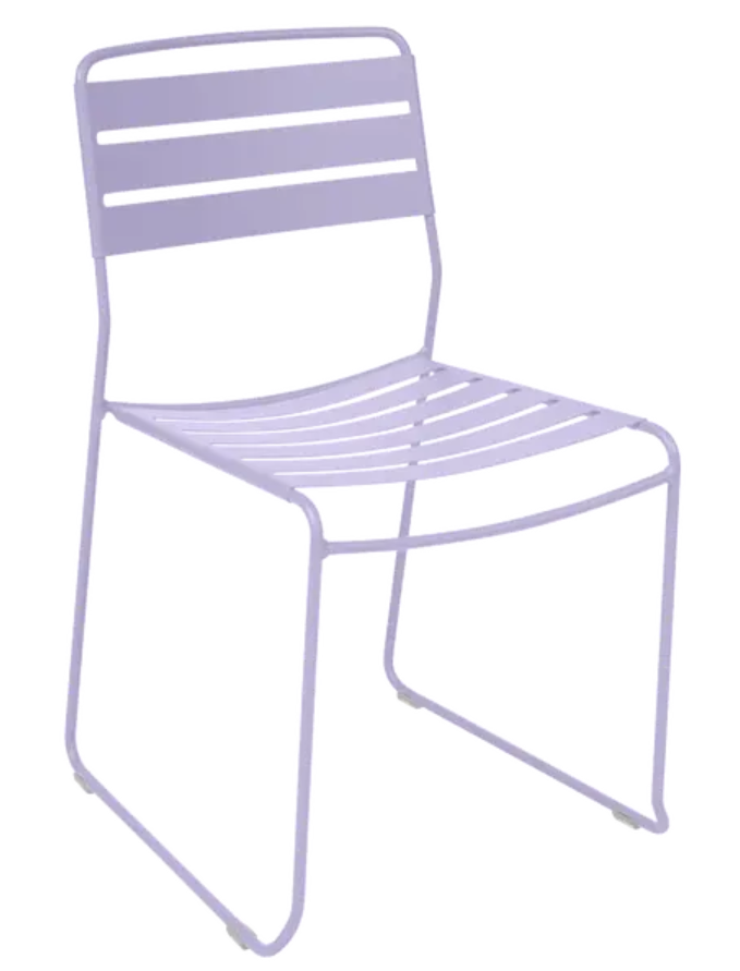 Load image into Gallery viewer, Fermob Surprising outdoor chair in vibrant yellow, featuring a modern, curved design suitable for garden or patio seating.