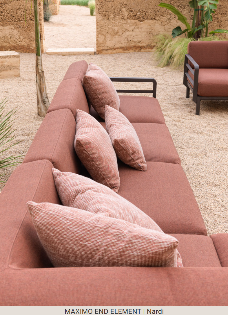 Load image into Gallery viewer, Maximo 50x50 outdoor cushion by Nardi, sunbrella fabric, plush outdoor pillow for modular seating on luxury outdoor sofa.