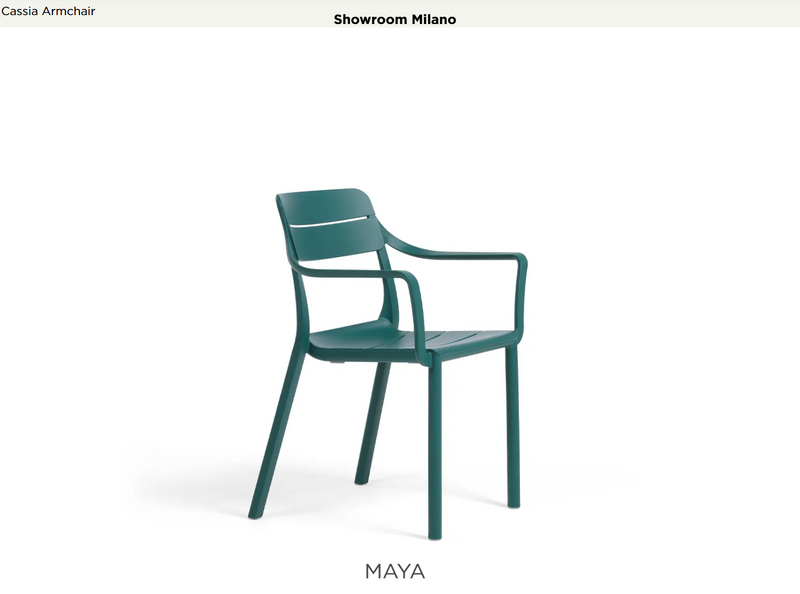 Load image into Gallery viewer, Outdoor Nardi Cassia stackable armchair with a sleek design, made of durable outdoor furniture material in Ireland.