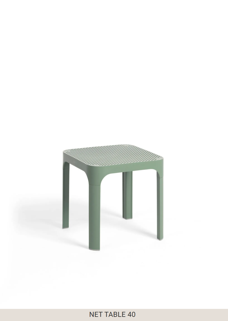 Load image into Gallery viewer, Nardi Net Table 40 outdoor side table made of durable patio furniture material, ideal for garden or patio use.