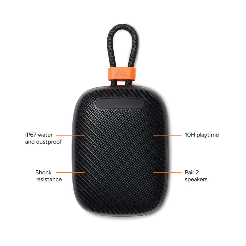 Load image into Gallery viewer, Nordic Drift Titan IP67 waterproof 5W audio speaker showing its rugged design and durable water and dustproof features.