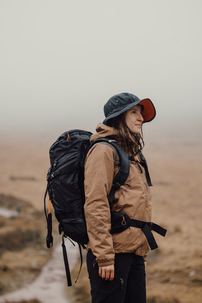 Load image into Gallery viewer, Nordic Drift RCS Horizon UPF 50+ bucket hat in neutral color, lightweight headwear with wide brim for sun protection
