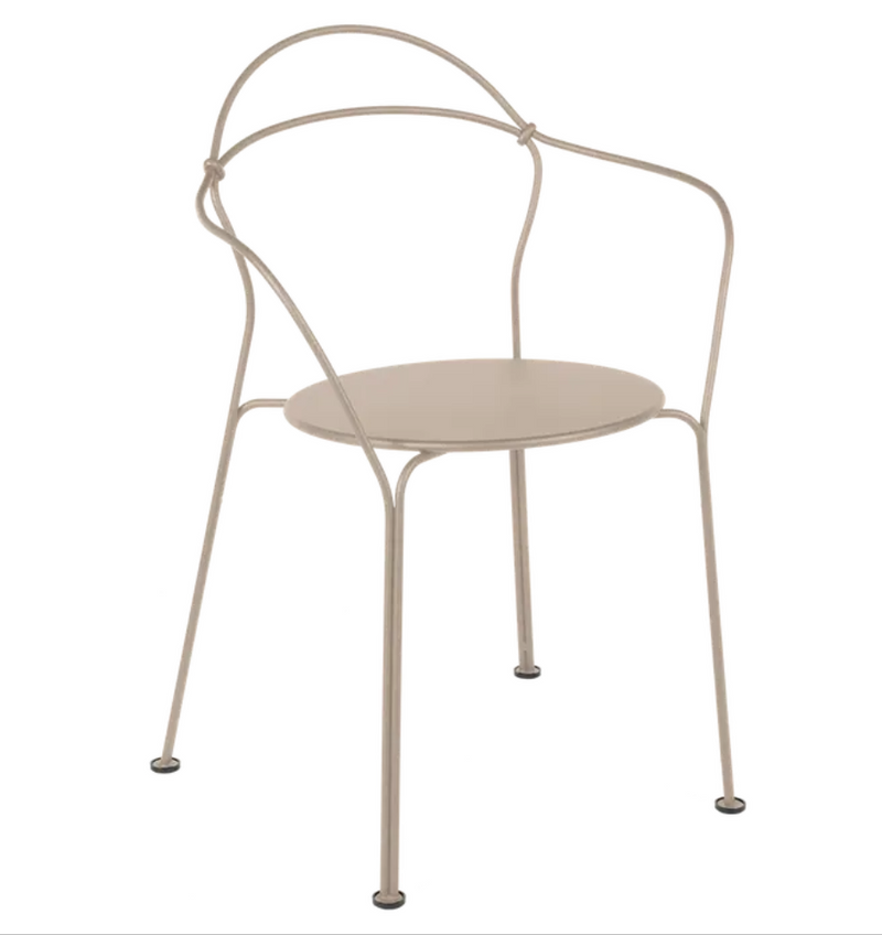 Load image into Gallery viewer, Fermob Airloop Lounge Chair in nutmeg color with a modern metal design, outdoor furniture for relaxing outdoor spaces