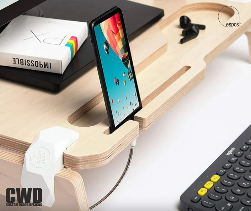 Load image into Gallery viewer, Supporto Monitor Lifty Exclusive - Custom Wood Designs