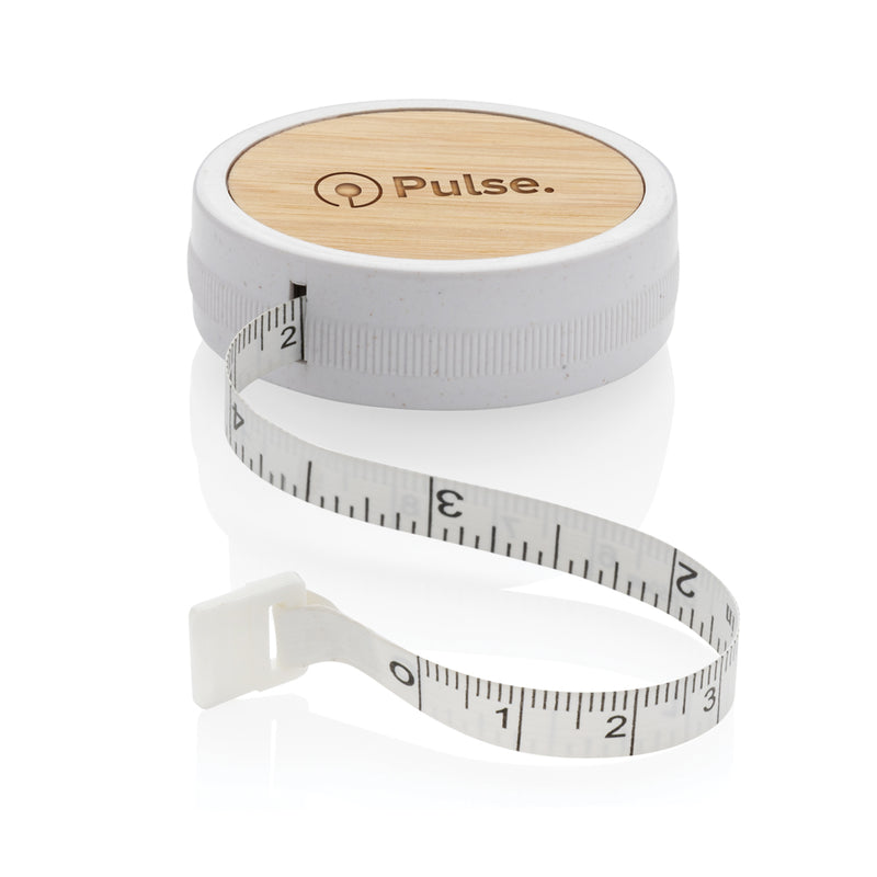 Load image into Gallery viewer, XD Collection recycled plastic and bamboo tailor tape from Tools & Torches line, featuring a flexible measuring tape with eco-friendly materials.