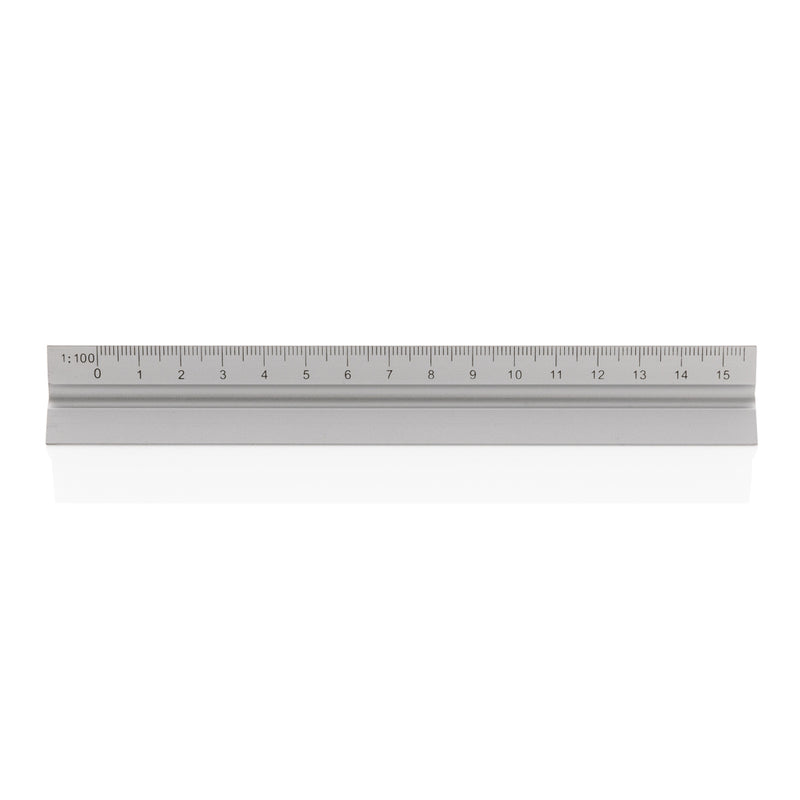Load image into Gallery viewer, 15cm. Aluminum triangular ruler - Custom Wood Designs