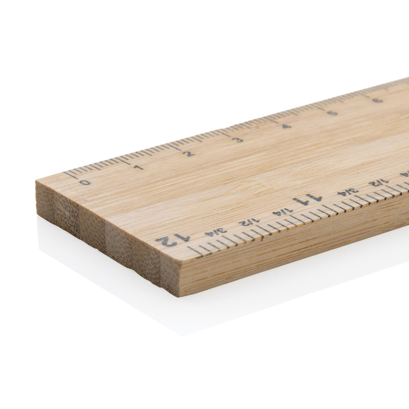 Load image into Gallery viewer, XD Collection Timberson 30cm double-sided bamboo ruler, extra thick tool for precise measurements in Tools & Torches category.