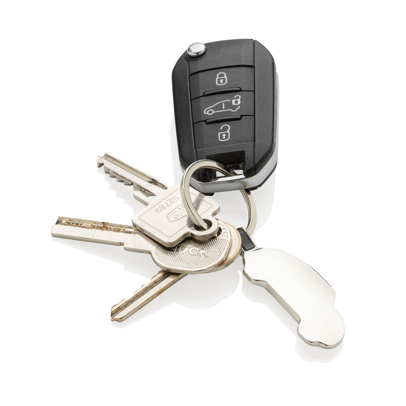 Load image into Gallery viewer, RCS recycled zinc alloy car keyring - Custom Wood Designs
