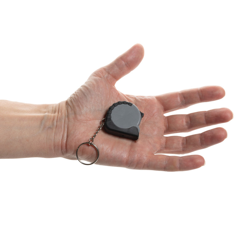 Load image into Gallery viewer, MeasureMate RCS reycled ABS 1 meter tape keychain - Custom Wood Designs