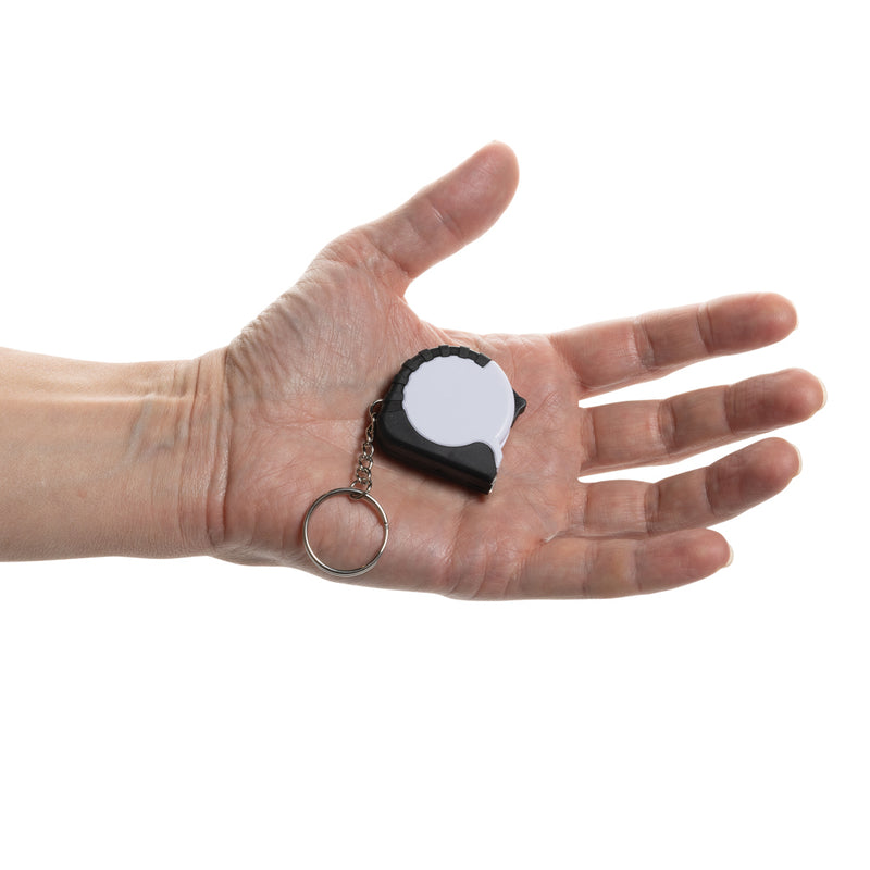 Load image into Gallery viewer, MeasureMate RCS reycled ABS 1 meter tape keychain - Custom Wood Designs