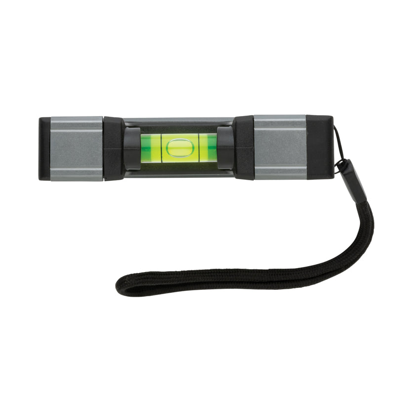 Load image into Gallery viewer, Pocket size level ruler with magnet from XD Collection, compact tool for precise measurements and easy attachment to metal surfaces.