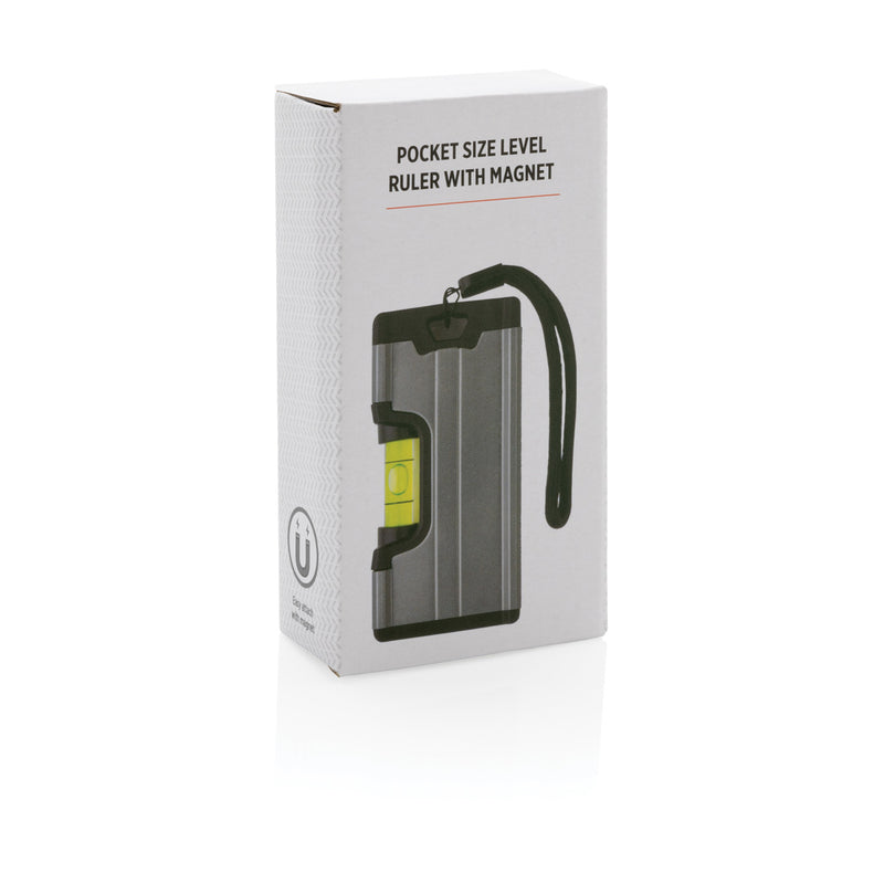 Load image into Gallery viewer, Pocket size magnetic level ruler from XD Collection, compact tool for precise leveling and measurement.