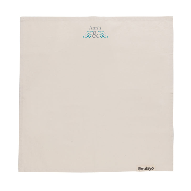 Load image into Gallery viewer, Set of four Ukiyo Aware™ 180g cotton table napkins with a subtle woven pattern, perfect for home dining and entertaining.