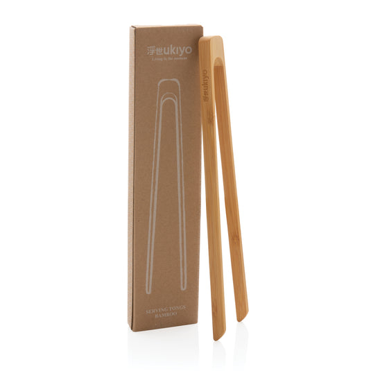 Ukiyo bamboo serving tongs - Custom Wood Designs