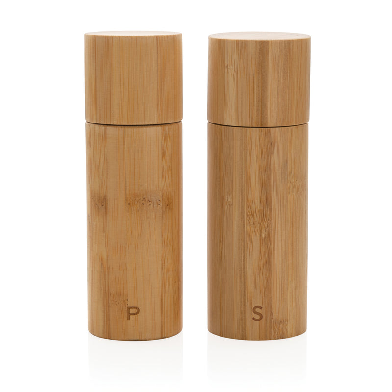 Load image into Gallery viewer, Ukiyo bamboo salt and pepper mill set - Custom Wood Designs