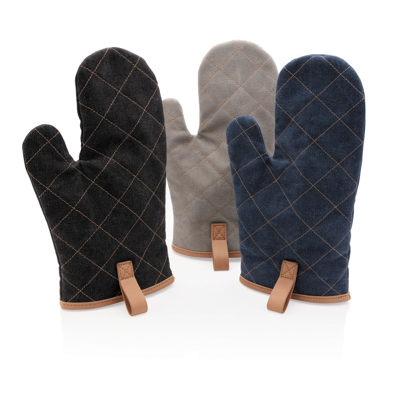 Load image into Gallery viewer, Deluxe canvas oven mitt - Custom Wood Designs