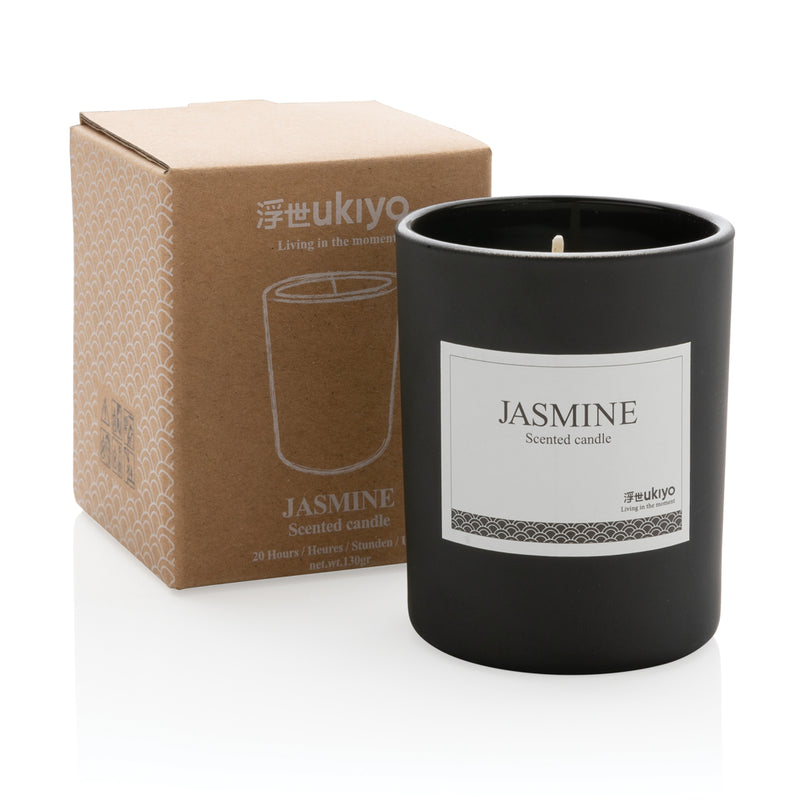 Load image into Gallery viewer, Ukiyo small scented candle in glass - Custom Wood Designs