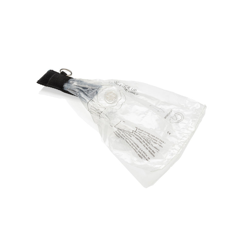 Load image into Gallery viewer, XD Collection Keychain CPR mask for car and safety, compact and portable emergency rescue tool with clear mask and keyring attachment.