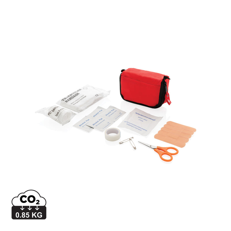 Load image into Gallery viewer, XD Collection car and safety first aid set in compact pouch with medical supplies for emergencies.