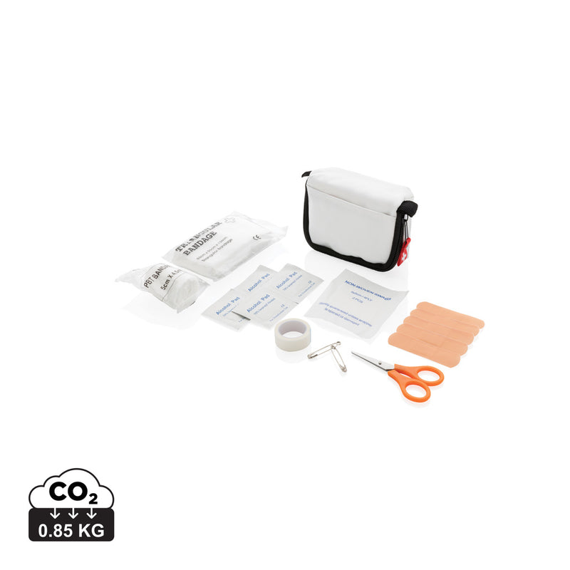 Load image into Gallery viewer, XD Collection car and safety first aid set in compact pouch, includes essential medical supplies for emergencies.