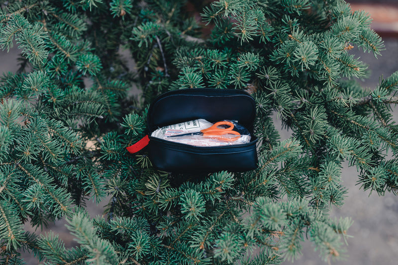 Load image into Gallery viewer, XD Collection RCS recycled nubuck PU first aid pouch for car and safety, mailable first aid kit with compact design.