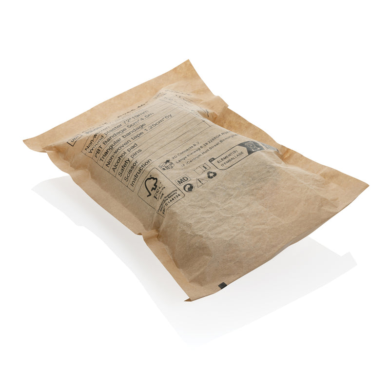 Load image into Gallery viewer, XD Collection recycled nubuck PU first aid pouch for car and safety, mailable first aid set in compact design.