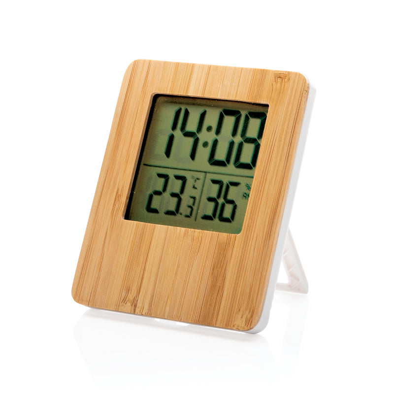 Load image into Gallery viewer, Bamboo weather station - Custom Wood Designs