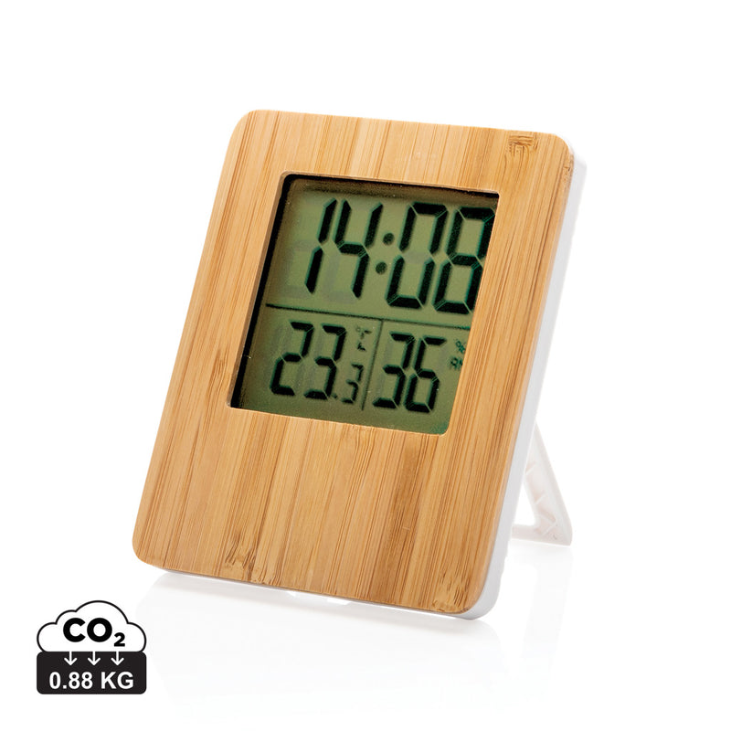 Load image into Gallery viewer, Bamboo weather station - Custom Wood Designs