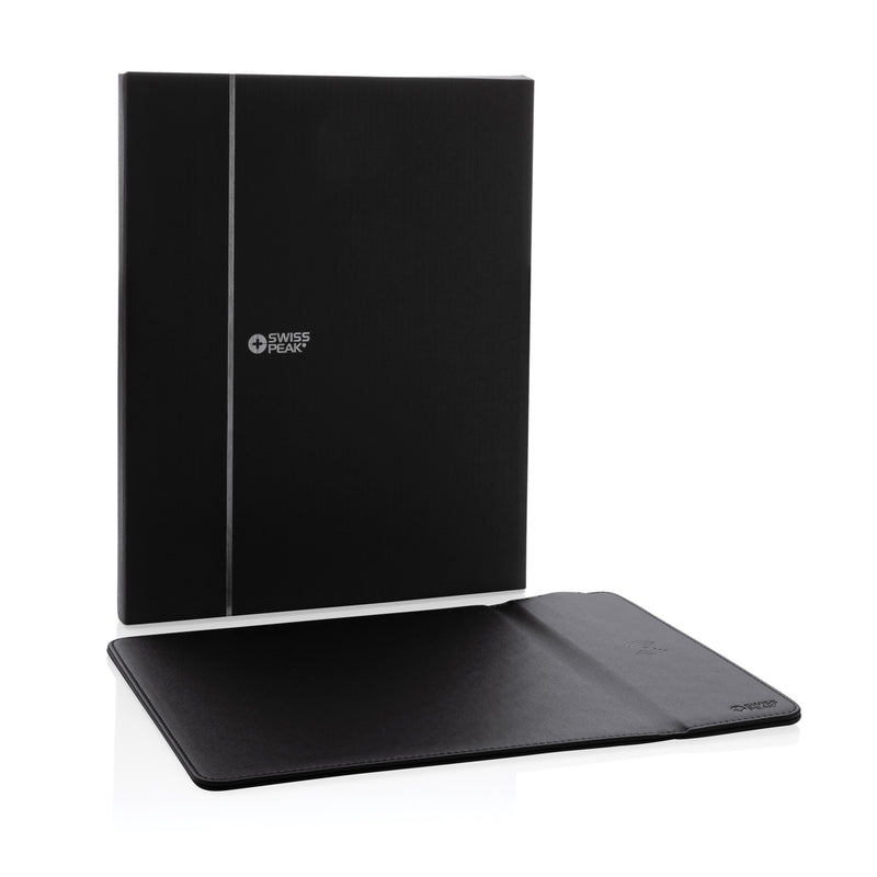 Load image into Gallery viewer, Swiss Peak RCS recycled PU 10W wireless charging mousepad - Custom Wood Designs