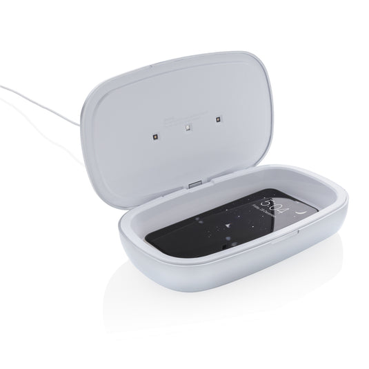 Rena UV-C steriliser box with 5W wireless charger - Custom Wood Designs