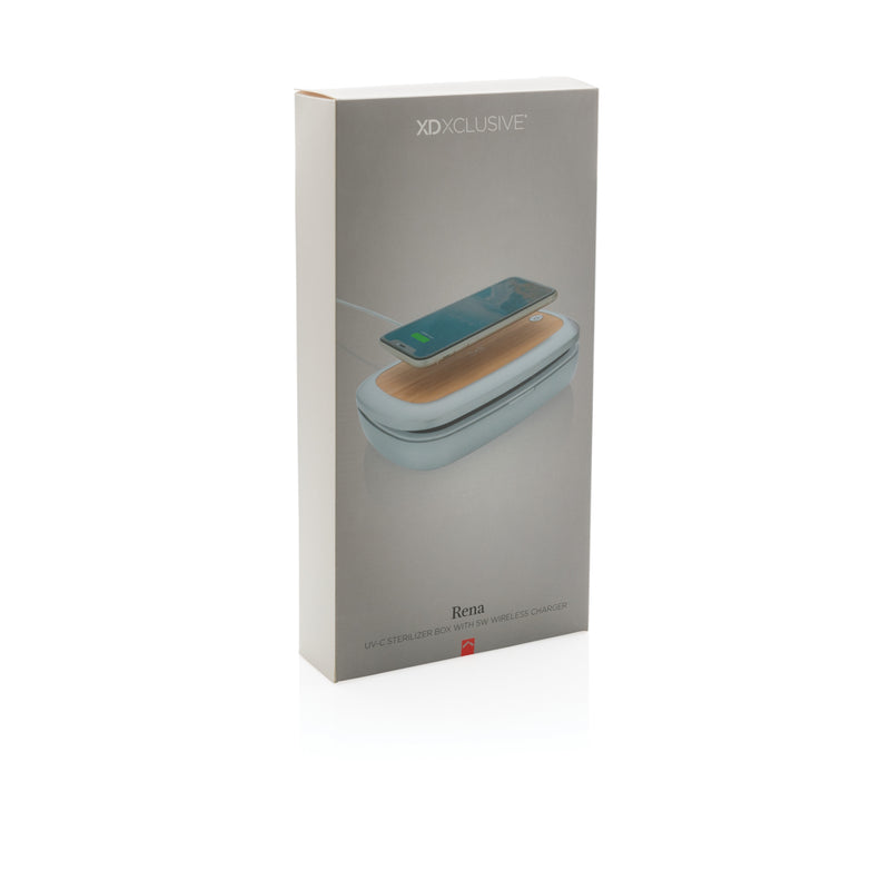 Load image into Gallery viewer, Rena UV-C steriliser box with 5W wireless charger - Custom Wood Designs
