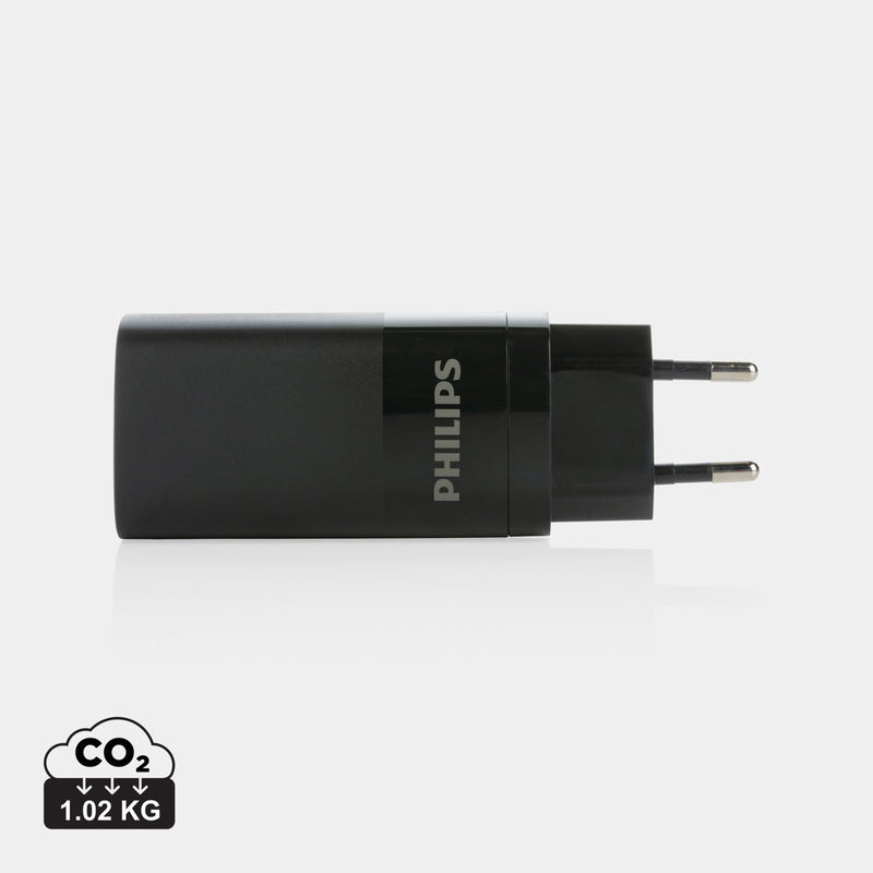 Load image into Gallery viewer, Philips 65W ultra fast PD 3-port USB wall charger - Custom Wood Designs