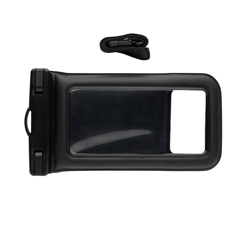 Load image into Gallery viewer, XD Collection IPX8 waterproof floating phone pouch in transparent material, designed to protect and keep phones afloat in water.