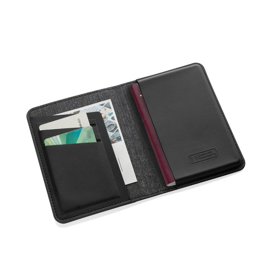 Trackmate RCS rpolyester passport holder worldwide locating - Custom Wood Designs