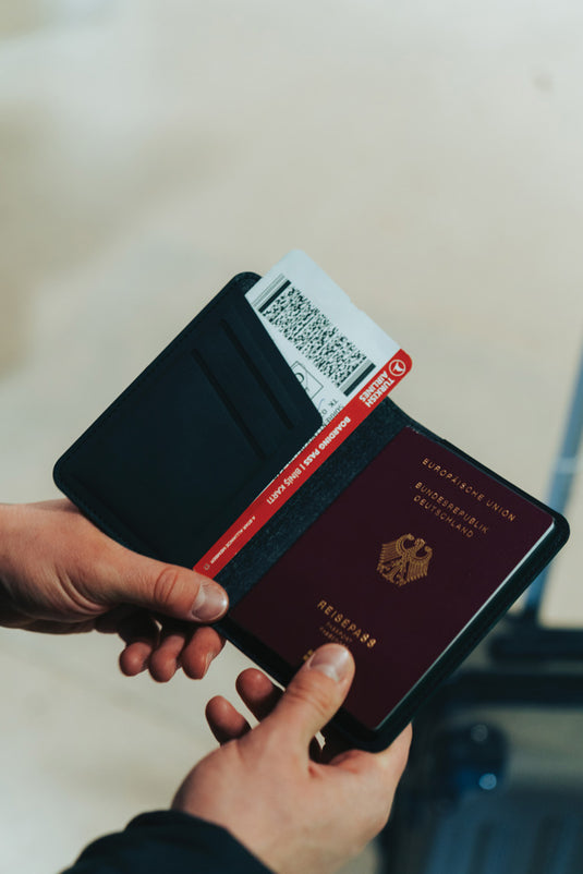 Trackmate RCS rpolyester passport holder worldwide locating - Custom Wood Designs