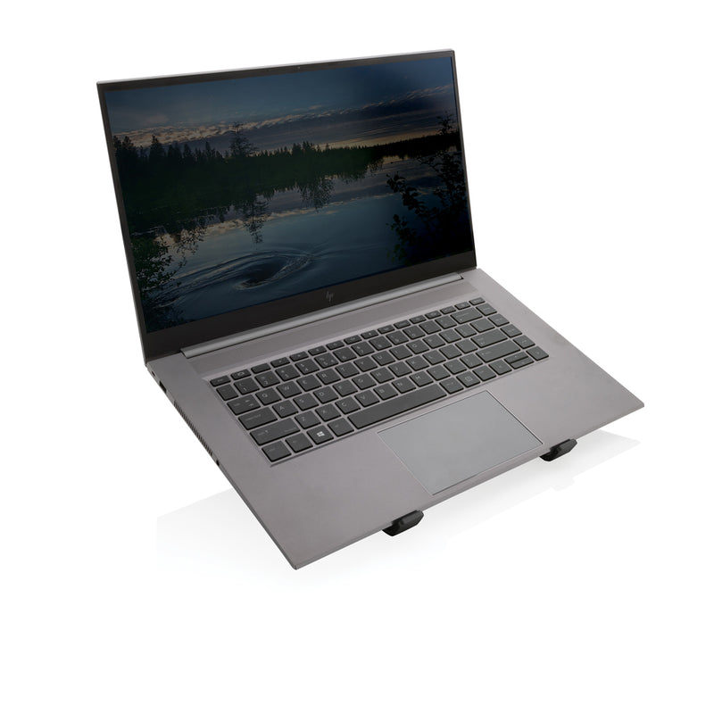 Load image into Gallery viewer, XD Xclusive Terra RCS recycled aluminium universal laptop and tablet stand with adjustable support for phones and tablets.