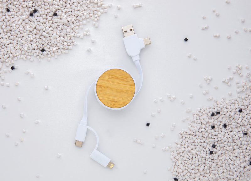 Load image into Gallery viewer, RCS recycled plastic Ontario 6-in-1 retractable cable - Custom Wood Designs