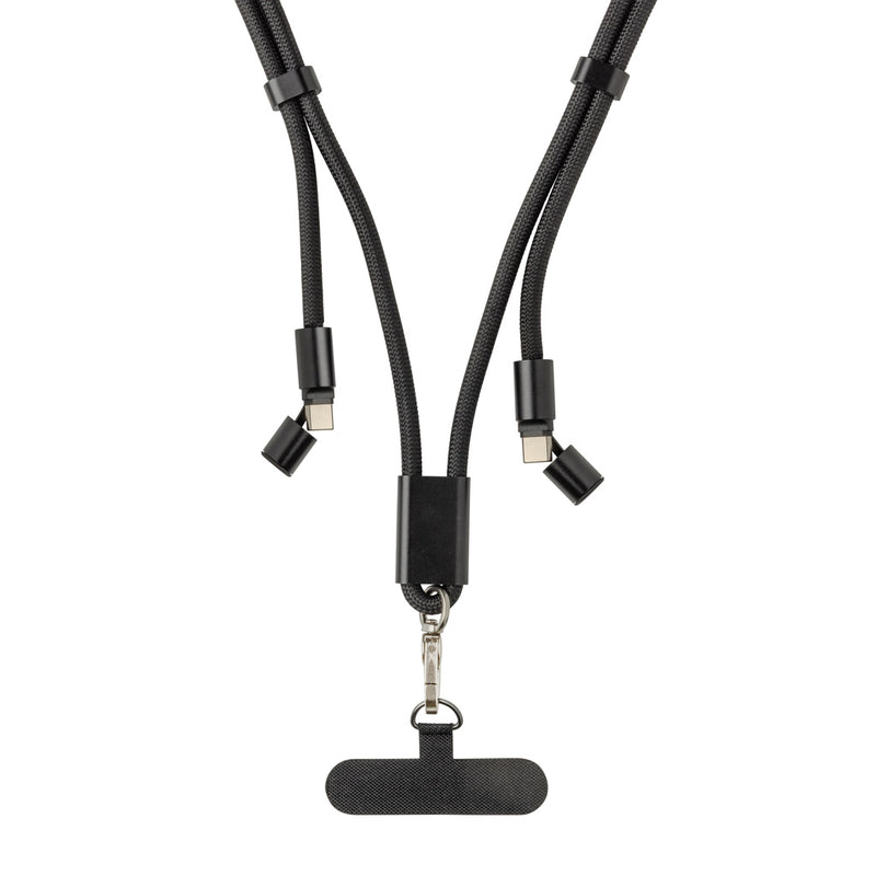 Load image into Gallery viewer, XD Collection LoopAmp RCS RPET adjustable phone and tablet charging cord with 60W cable, flexible and eco-friendly accessory.