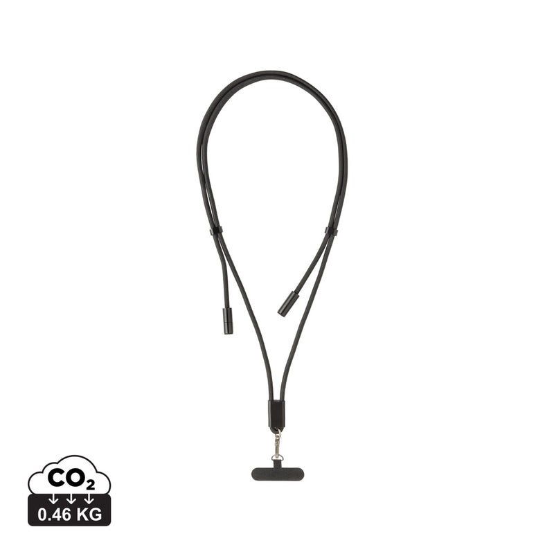 Load image into Gallery viewer, XD Collection LoopAmp RCS RPET adjustable phone cord with 60W cable for smartphones and tablets, featuring a durable design.