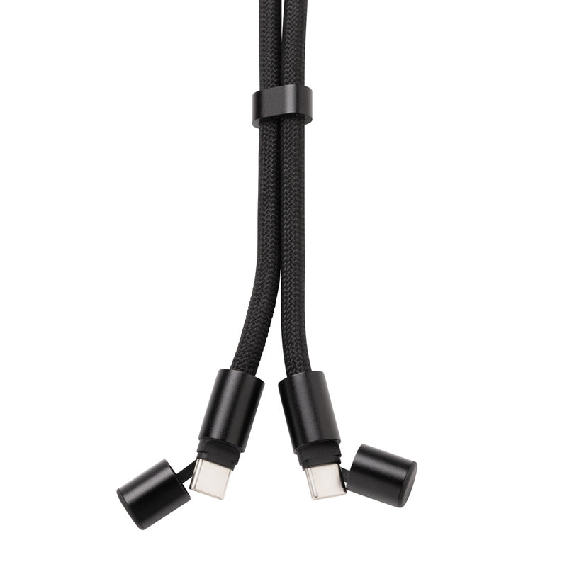 Load image into Gallery viewer, XD Collection phone wrist strap with 60W charging cable for phones and tablets, shown with connector and strap in the image.