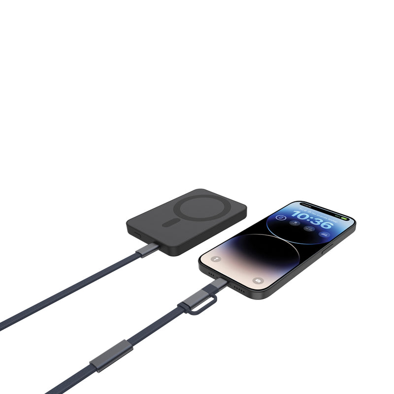 Load image into Gallery viewer, Arc RCS 60W 120 cm 2-in-1 fast charging cable - Custom Wood Designs