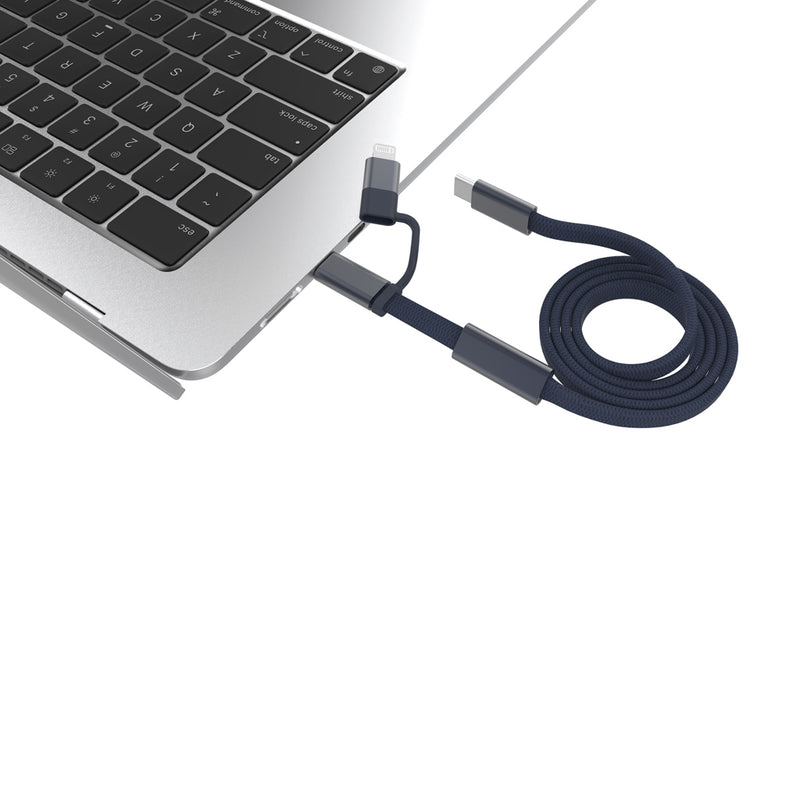 Load image into Gallery viewer, Arc RCS 60W 120 cm 2-in-1 fast charging cable - Custom Wood Designs