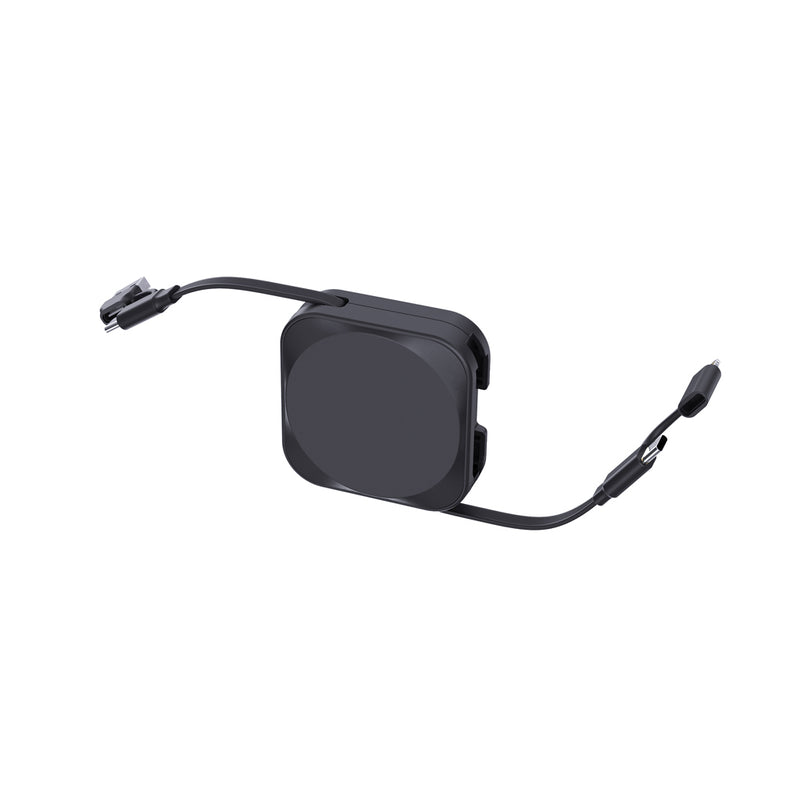 Load image into Gallery viewer, Urban Vitamin San Jose 100W stand with retractable cable for phones and tablets, showcasing sleek design and cable retraction feature.