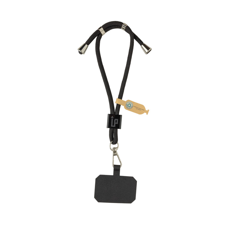 Load image into Gallery viewer, Recycled PET CarryLoop RCS adjustable phone holder wristlet by XD Collection, featuring a compact design with a strap for easy carrying.