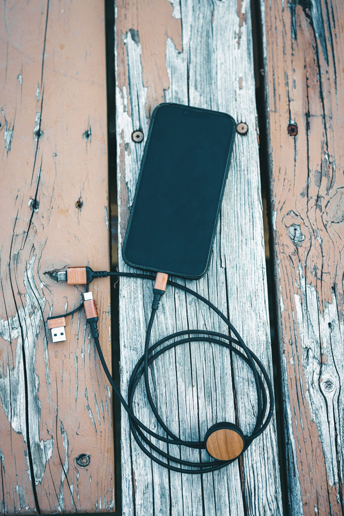 Load image into Gallery viewer, Ohio RCS certified recycled plastic 6-in-1 cable - Custom Wood Designs