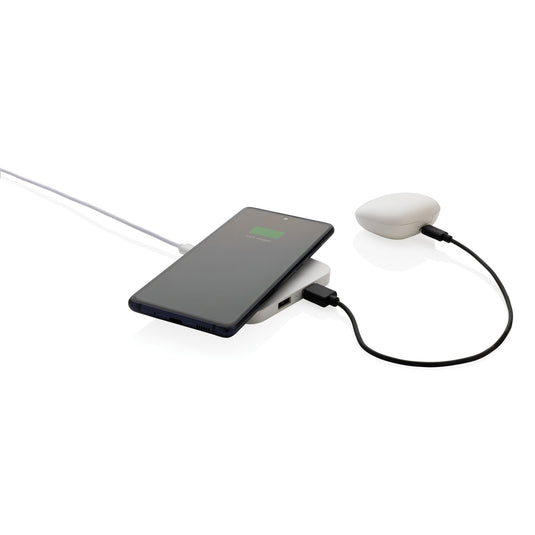 RCS recycled plastic 10W Wireless charger with USB Ports - Custom Wood Designs